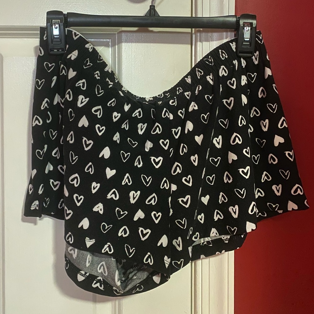 Black and White No Boundaries Shorts